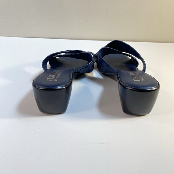 Italian Shoemakers Blue Crisscross Sandals Size 9 - Picture 4 of 11